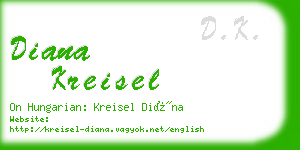 diana kreisel business card